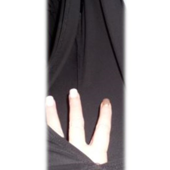 EllaSamani Open Arm Black Blouse - Picture 3 of 4